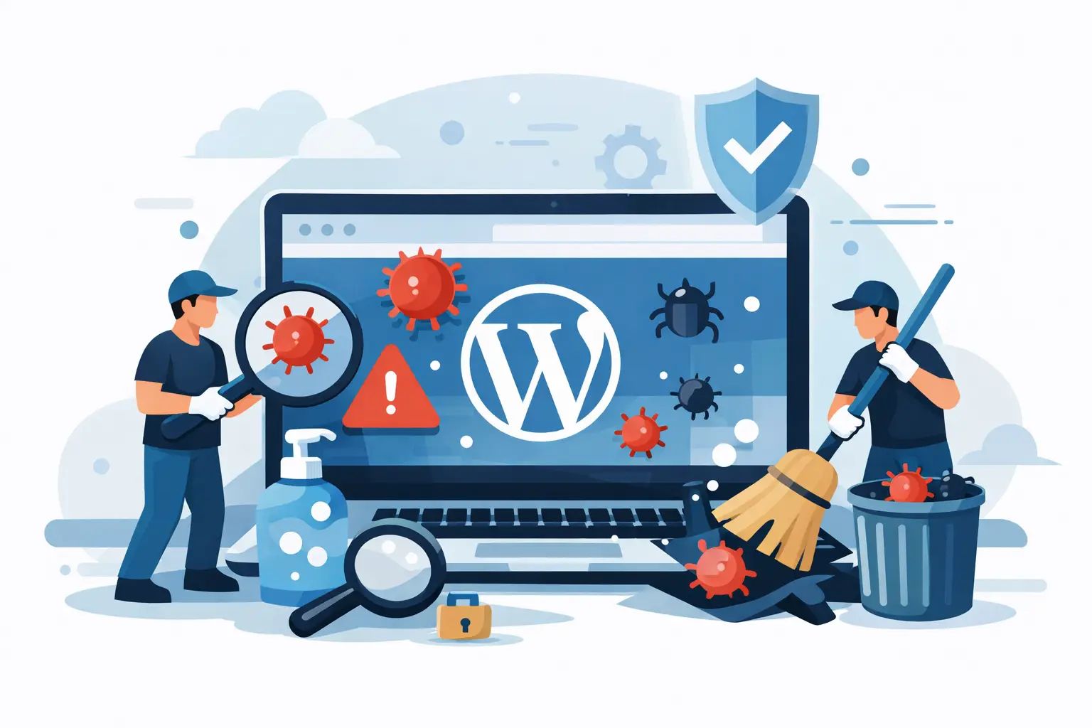 Como limpar vírus de site WordPress