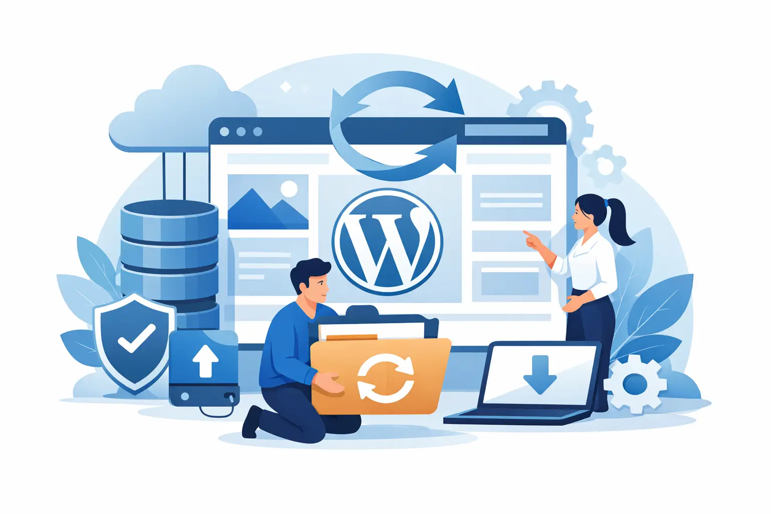 Como restaurar backup de site WordPress
