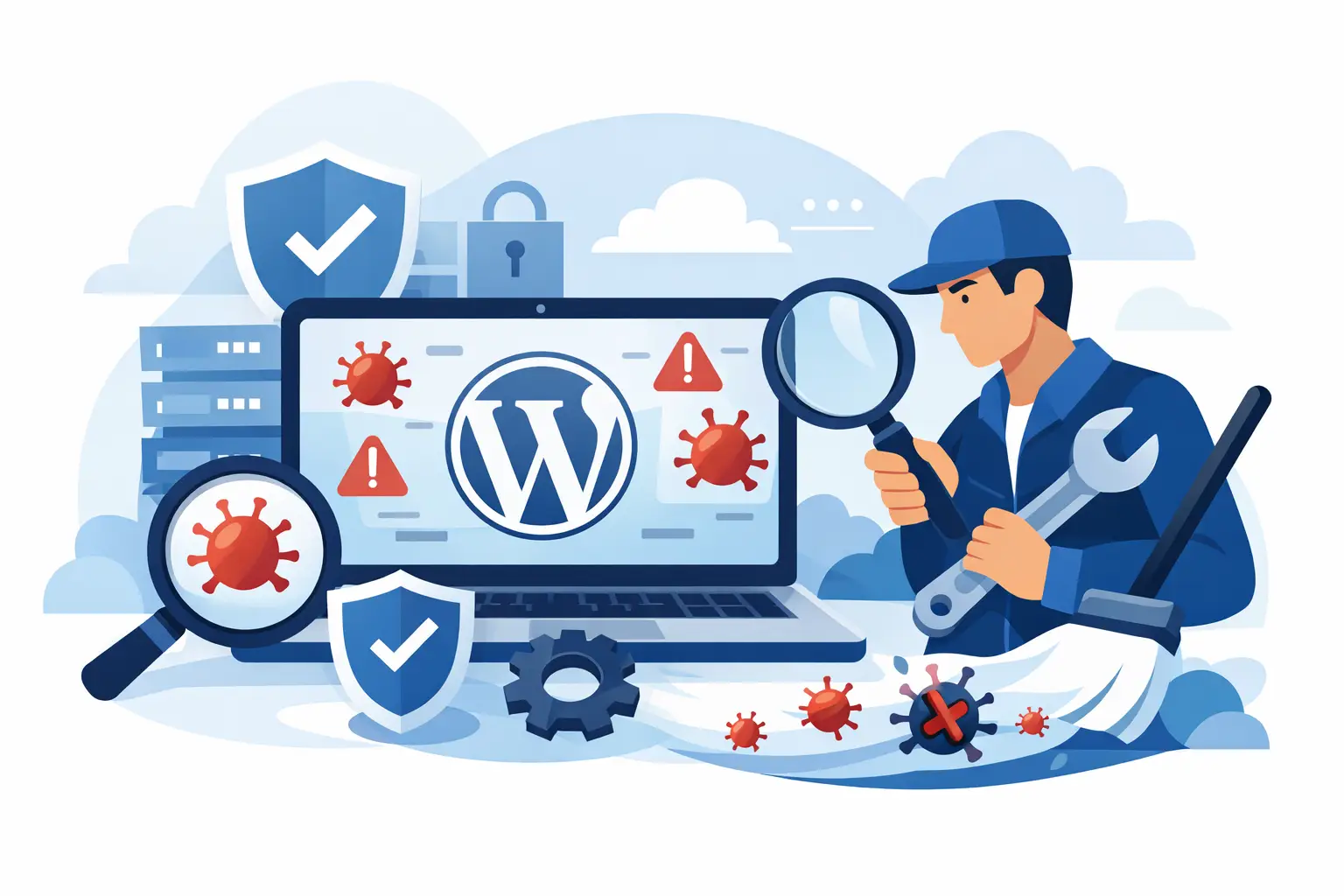 Serviço de remoção de vírus WordPress