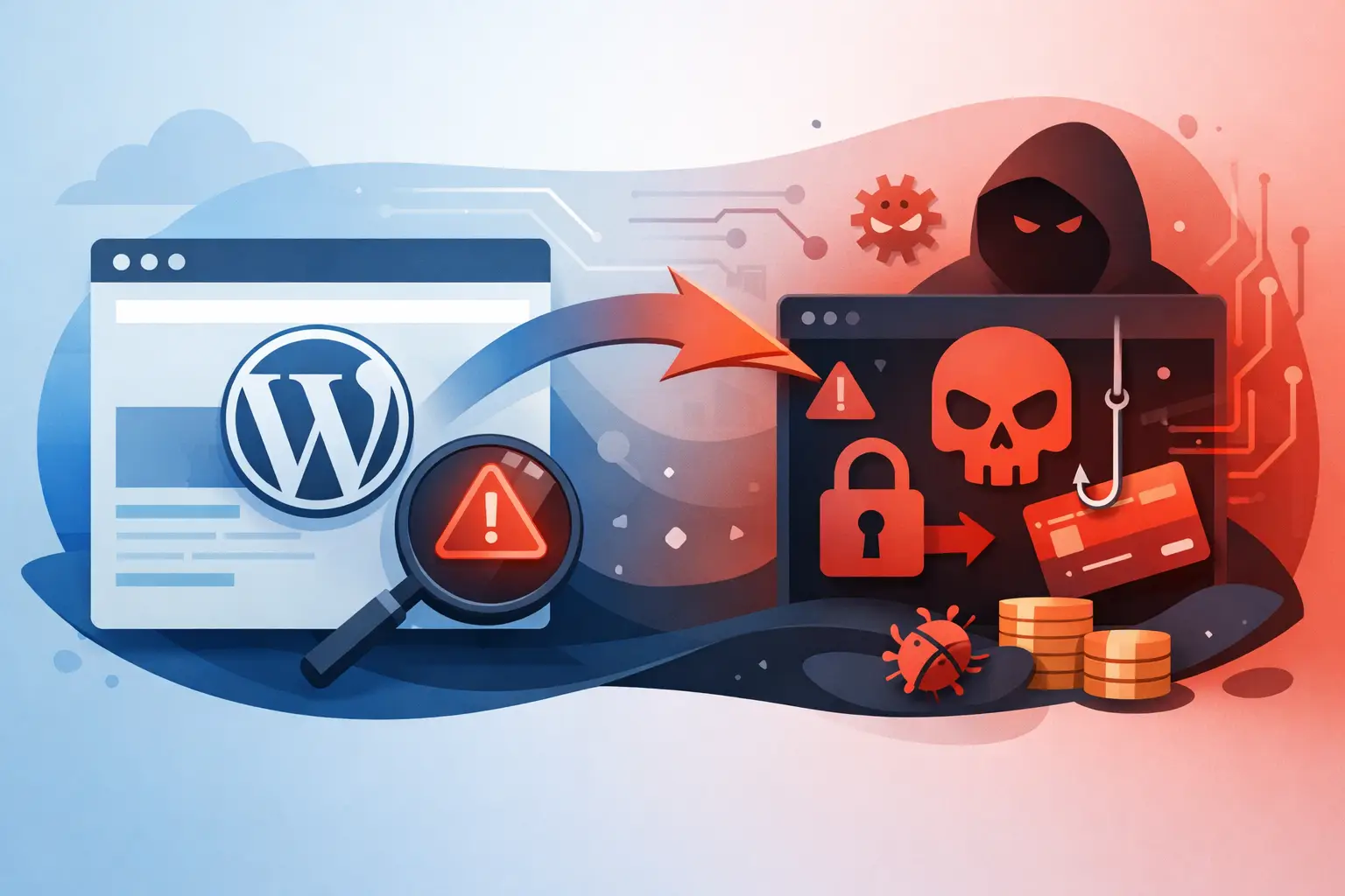 WordPress com redirecionamento malicioso